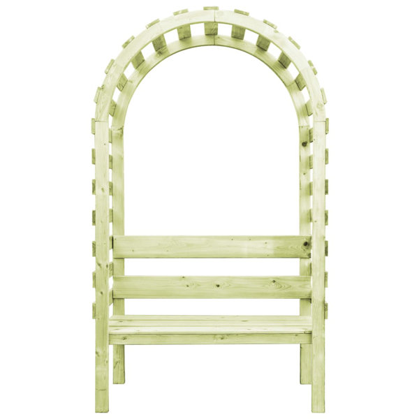 Brambly Cottage Garden Pergola With Bench 130X60x230 Cm Impregnated